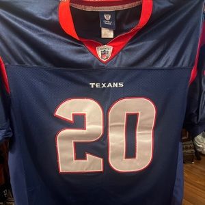 Steve Salton  NFL running back  Number 20 of the Texans titans authentic jersey